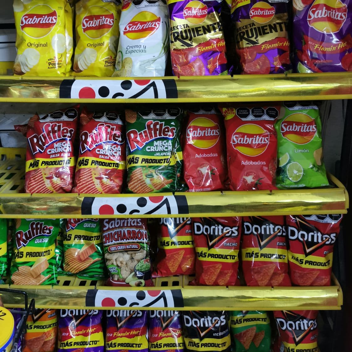 BOTANAS "MARCA SABRITAS" TAMAÑO INDIVIDUAL.