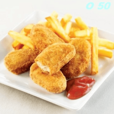 Nuggets con Papas