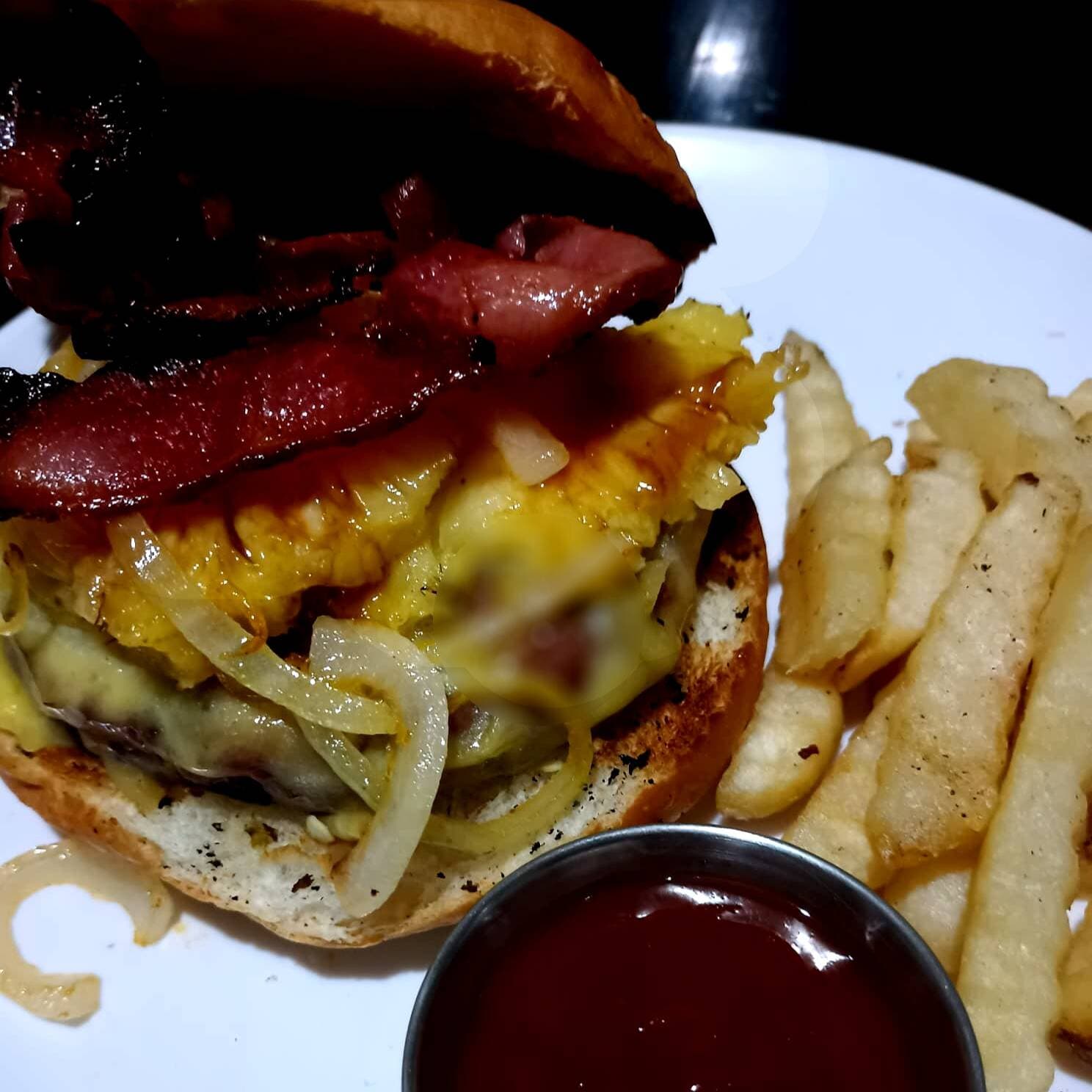 Hamburguesa Hawaiana.