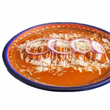 Enchiladas Rojas  o Verdes + bebida