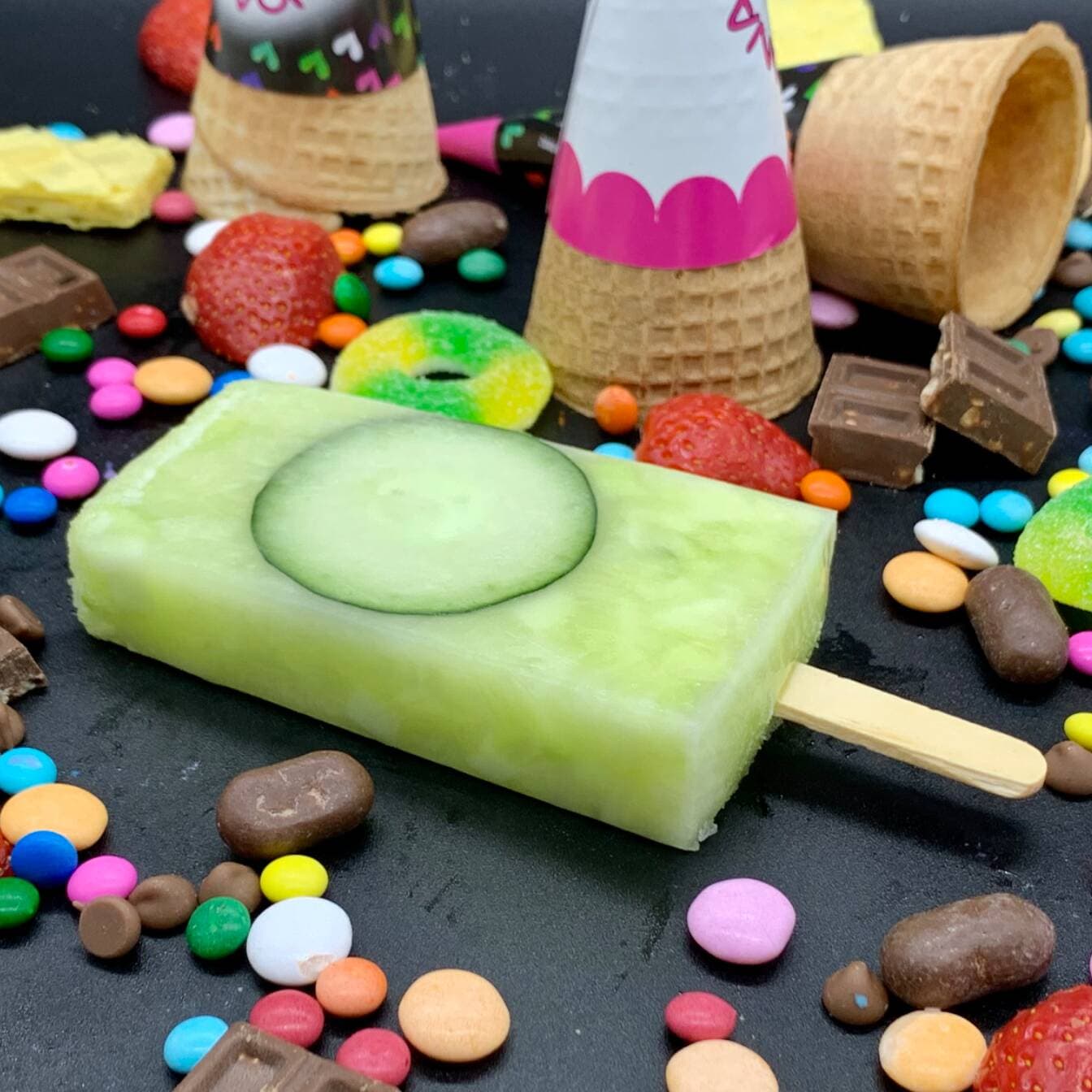 Paleta de Limón con Pepino