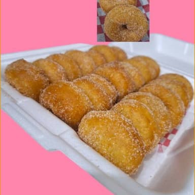 20 Mini Donas con Azúcar y Canela