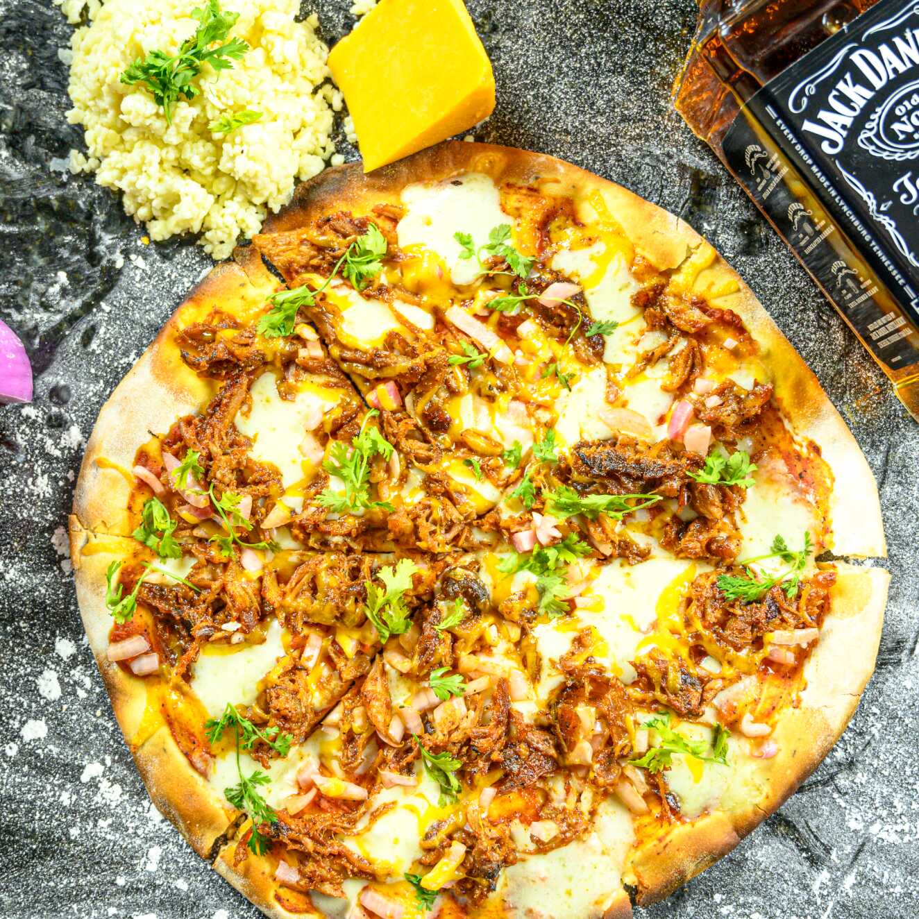 Pizza Costilla BBQ Jack Daniel's
