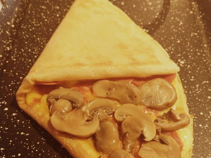 Crepizza de Champiñones