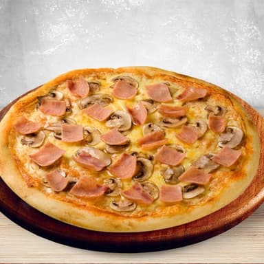 Delgada Jamón y Champiñones
