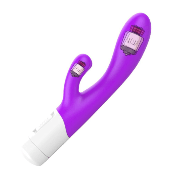 Vibrador doble estimulacion clitoris y punto g ...