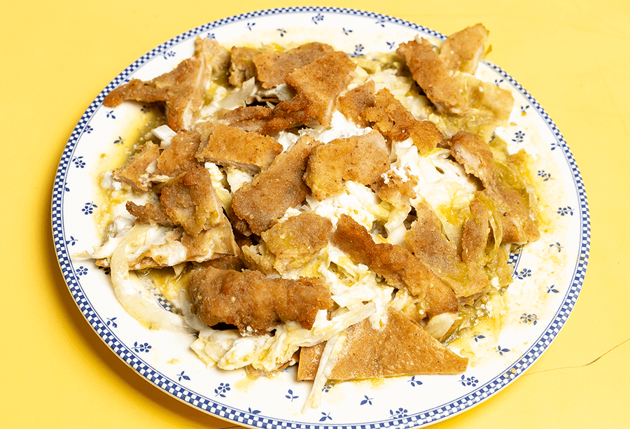 Chilaquiles con Chorizo