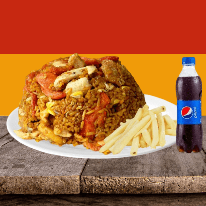 Combo Express Arroz + Papas+Gaseosa