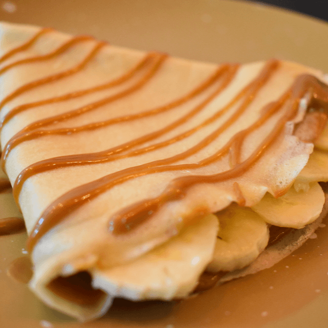 Crepe de Manjar con Plátano