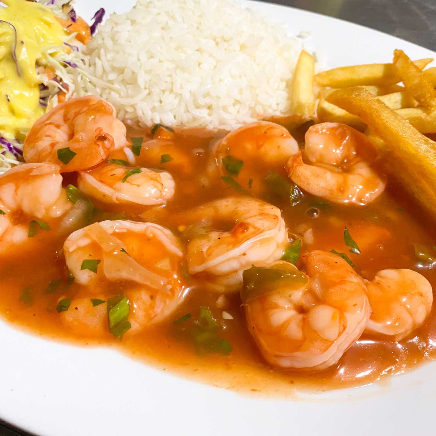 Camarones Pequeños en Salsa Jalapeña