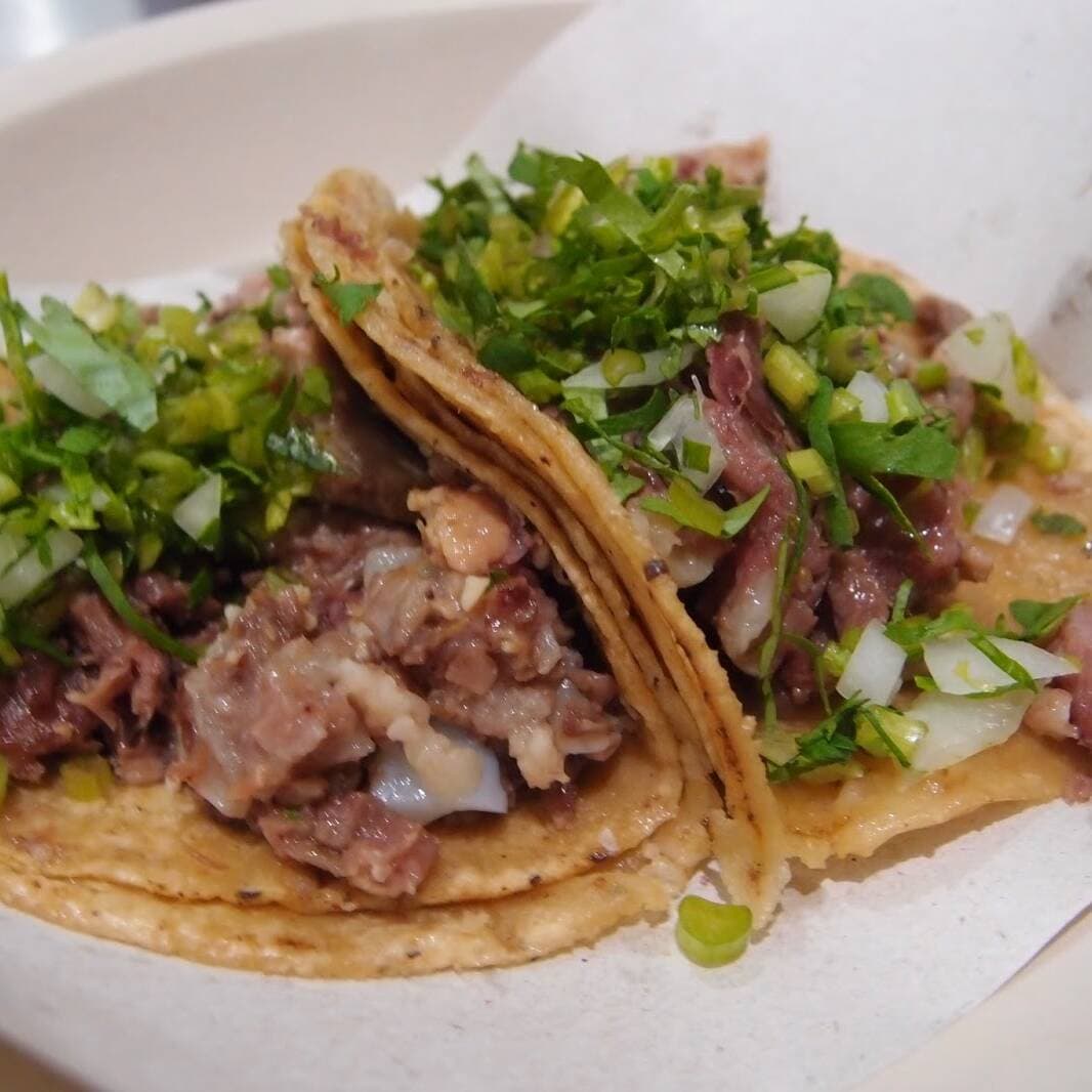 Taco de Cabeza de Res (Trompa).