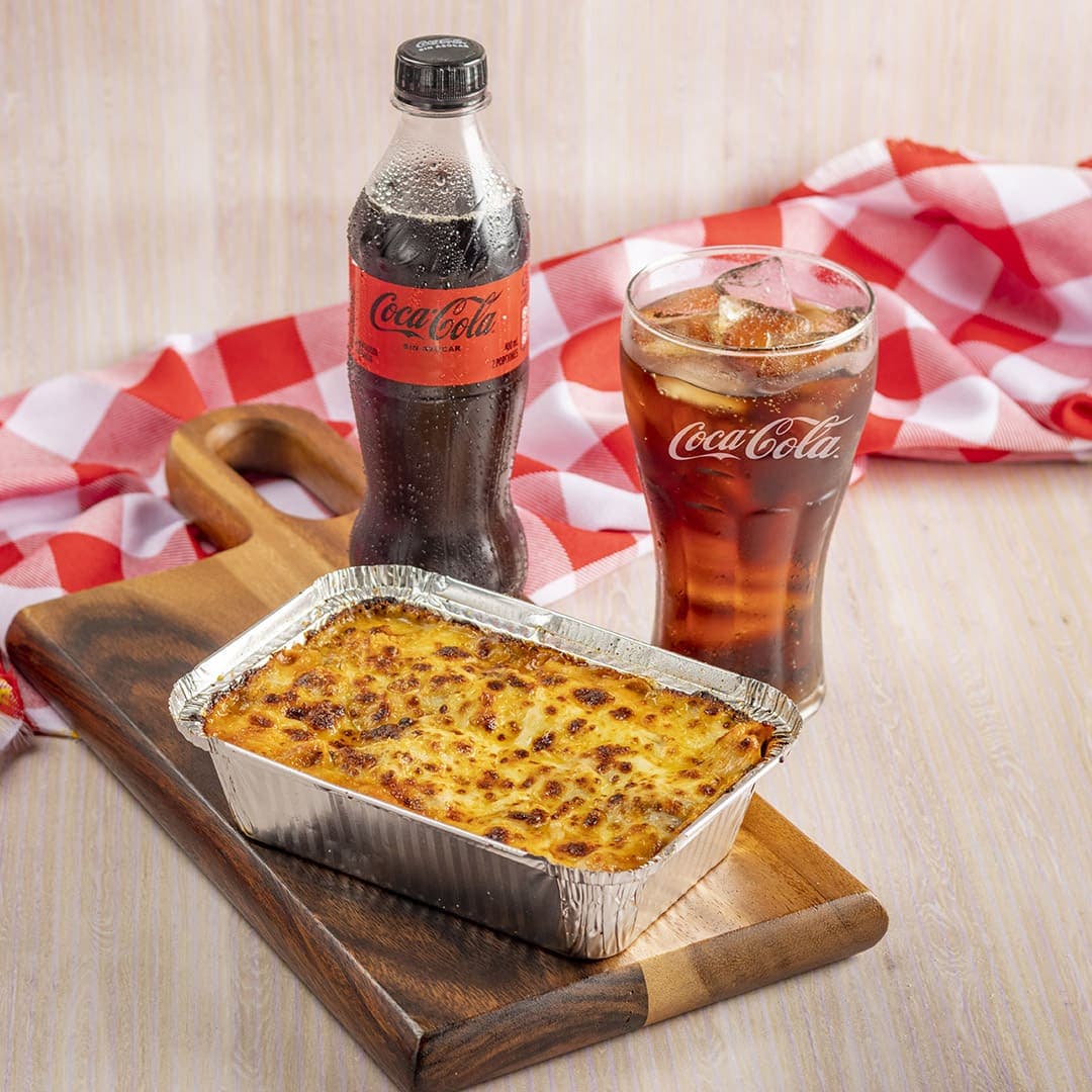 PROMO LASAÑA PERSONAL + COCA COLA 400ML