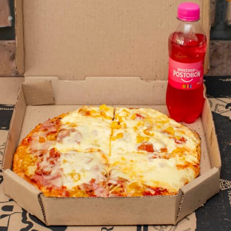 Combo Para Dos (Pizza 6 porciones + 2 Gaseosas)