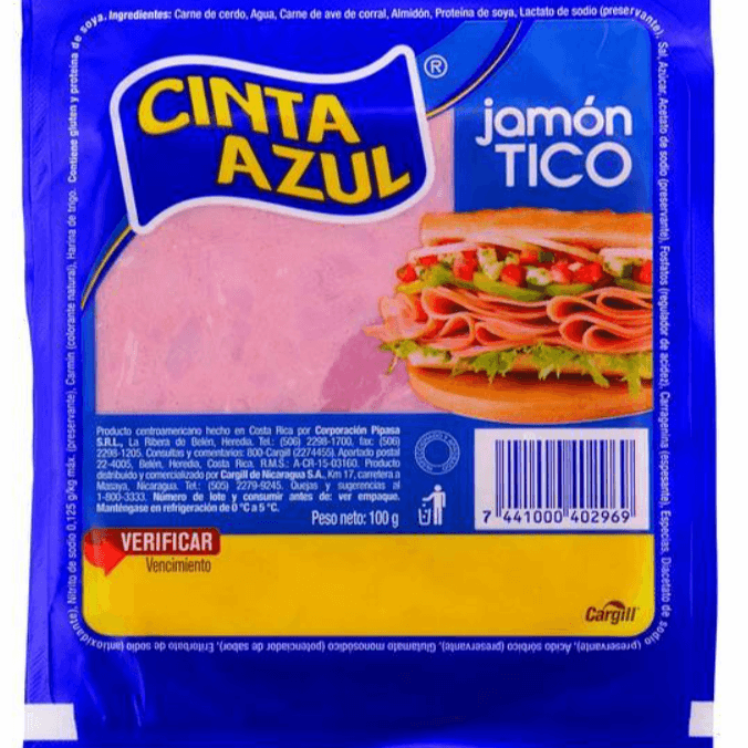Jamon Tico Cinta Azul