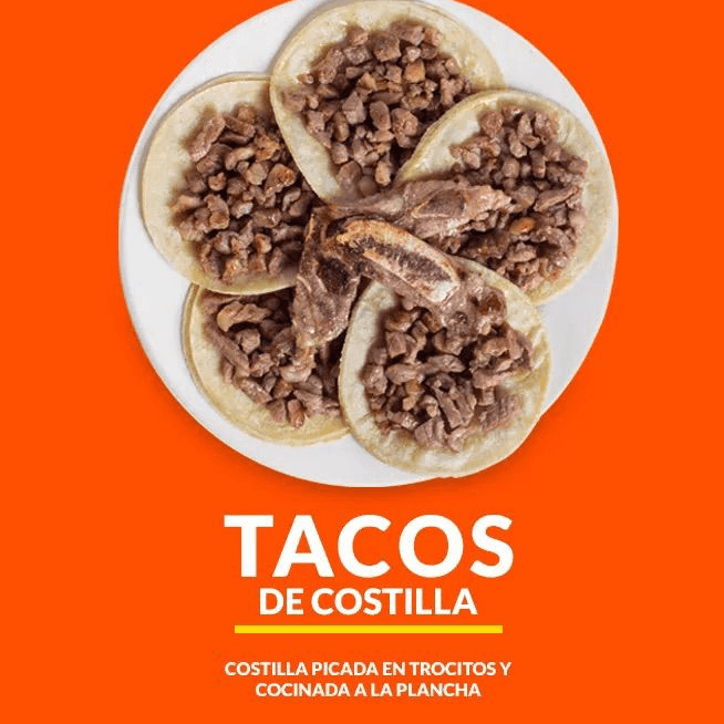 5 Tacos de Costilla