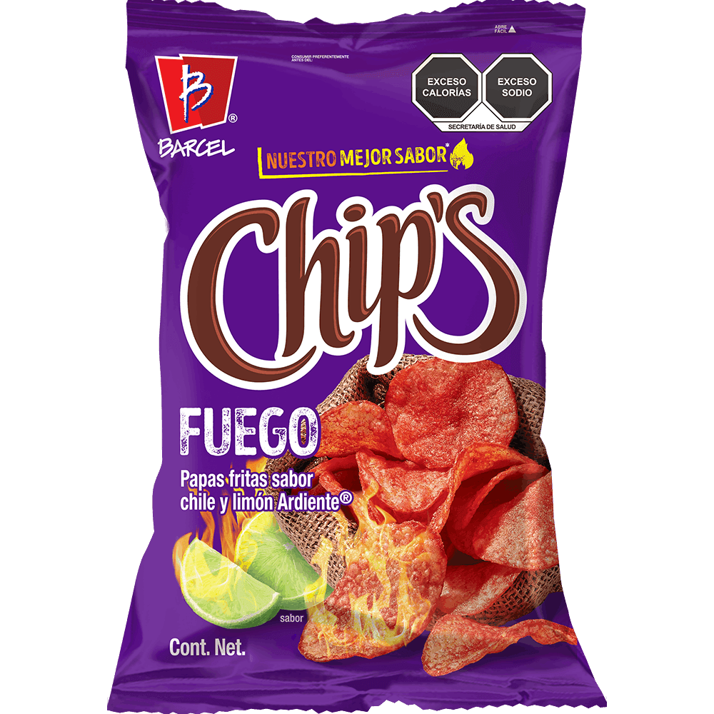Papas Chips Barcel Fuego 170 gr