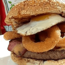 Huevo, Aros de Cebolla, Queso