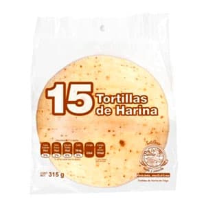 TORTILLAS DE HARINA DEL BARRIO 15 PZA