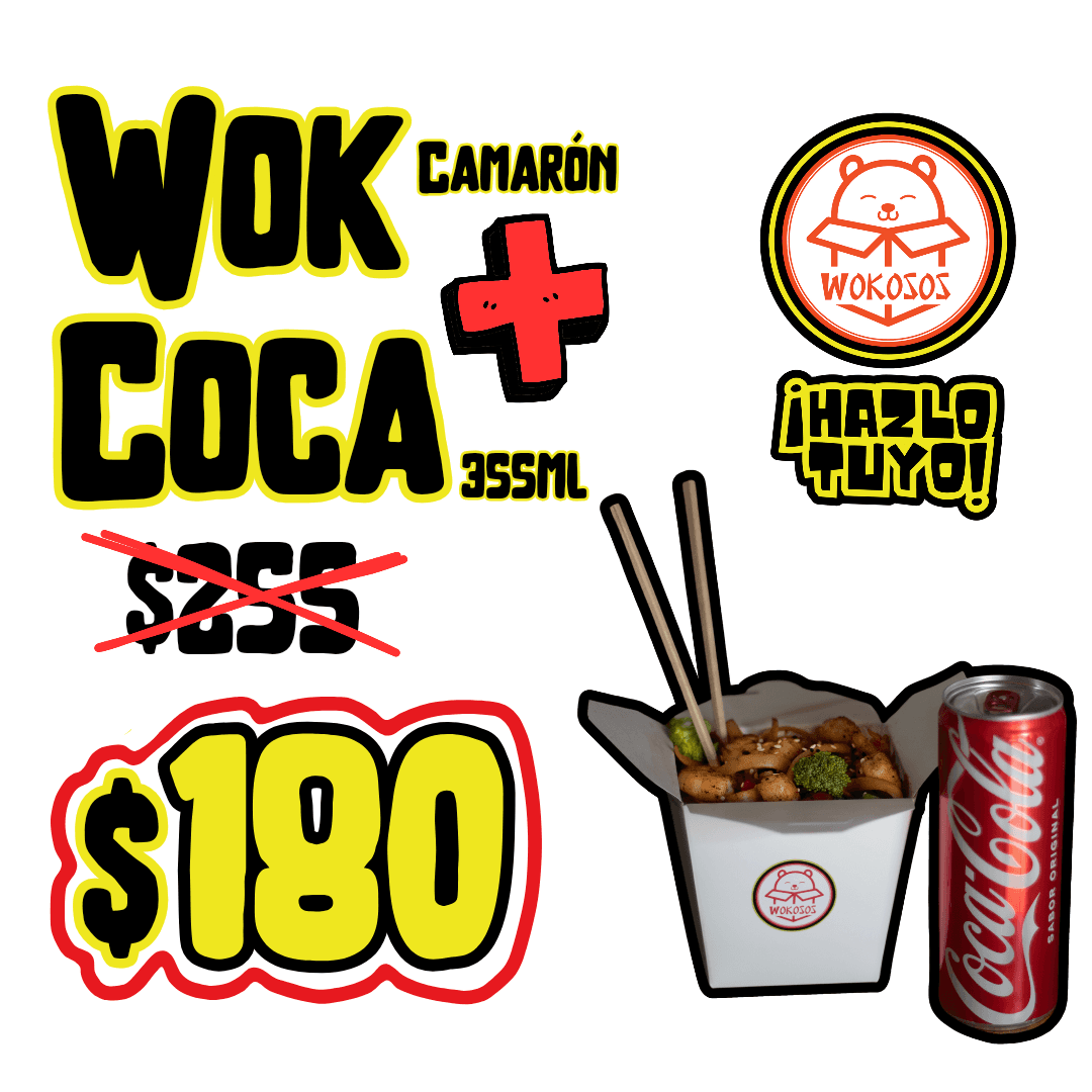 Combo Wok Camarón + Coca