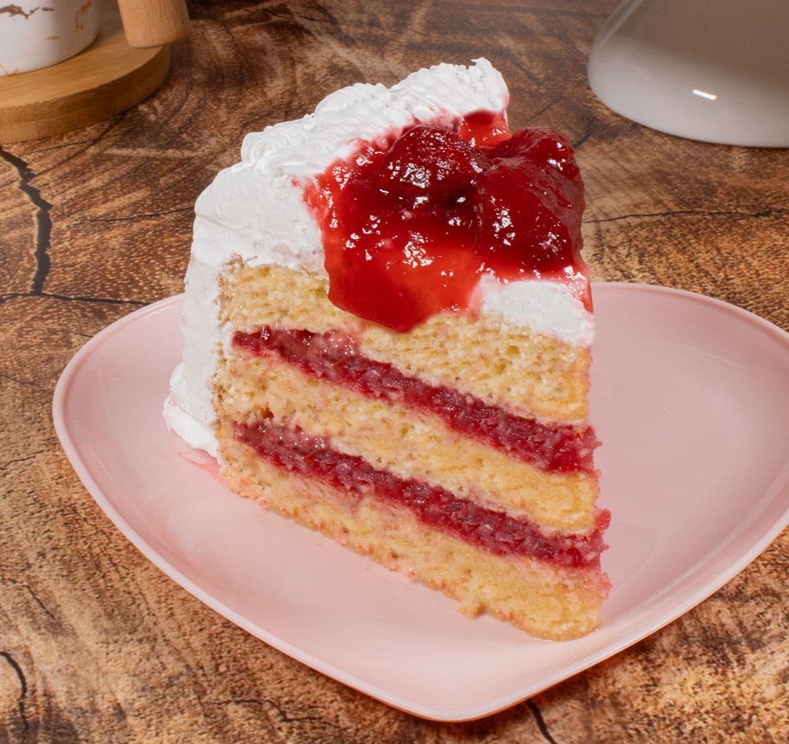 Rebanada Pastel Fresas