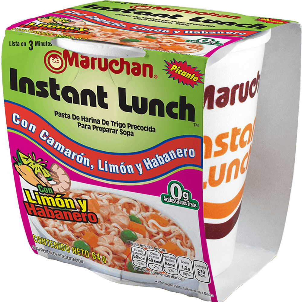 Sopa Maruchan Camaron, Limon y Habaneo 64 gr