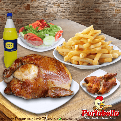 1 Pollo y 1/2