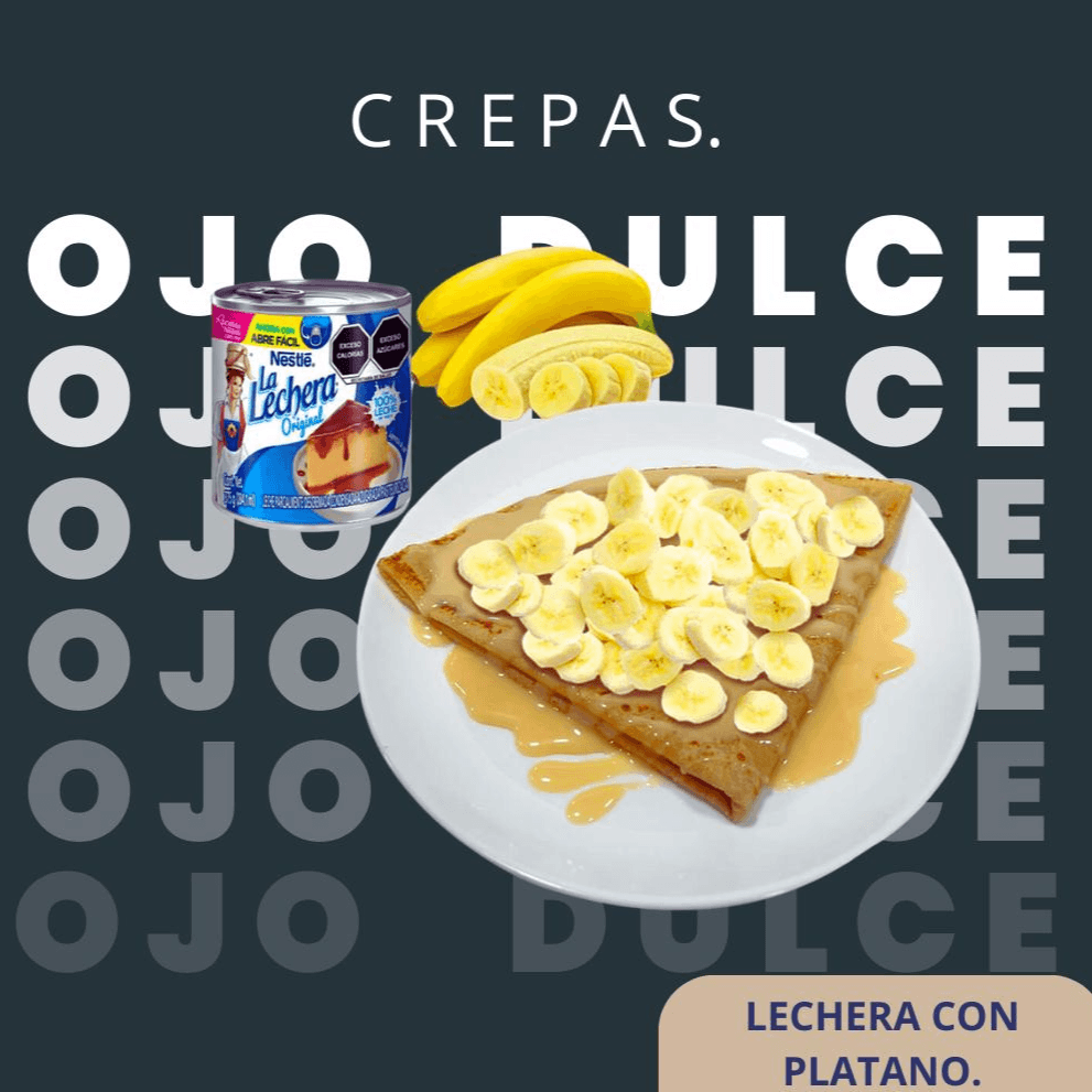 Crepa de Lechera con Plátano