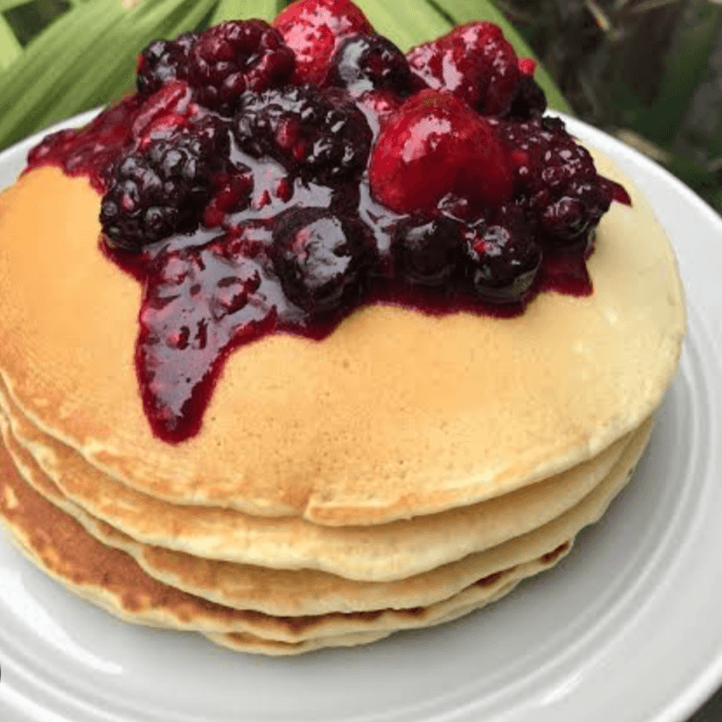 Hot cake de Mermelada de Zarzamora