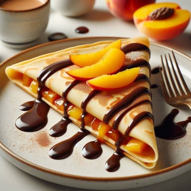 Crepa de HERSHEY´S y Durazno