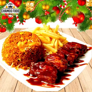 Combo Personal Costillas BBQ (Incluye bebida 1.5 )