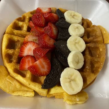 Combo waffles+café
