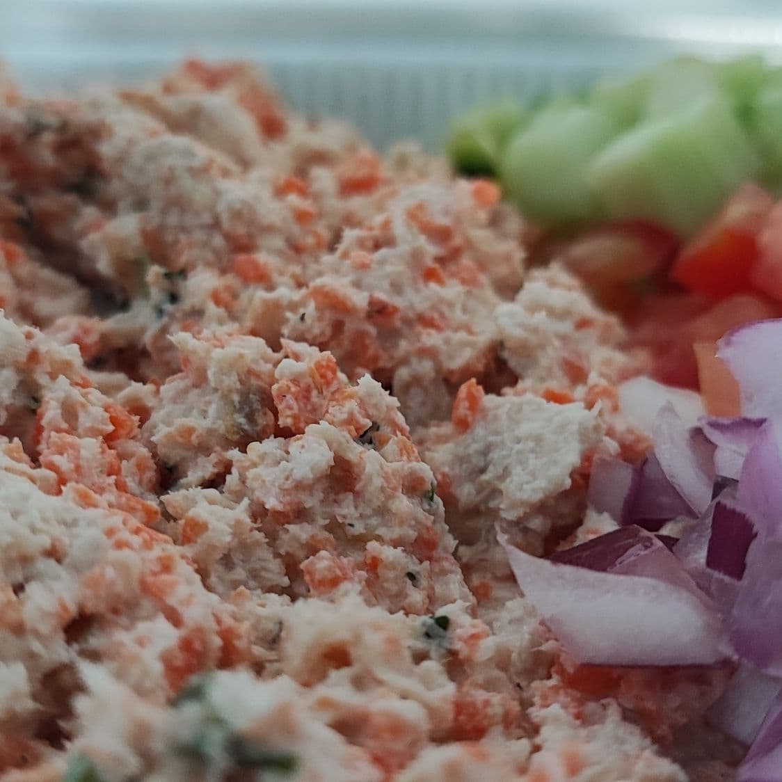 Tostada de Ceviche de Pescado con Mayonesa