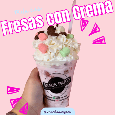 FRESAS CON CREMA