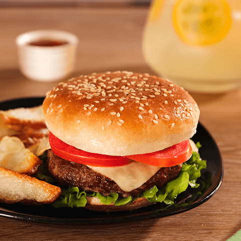 Hamburguesa de Res Sencilla