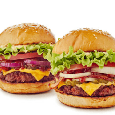 2 Hamburguesas con Todo con Bebidas Gratis
