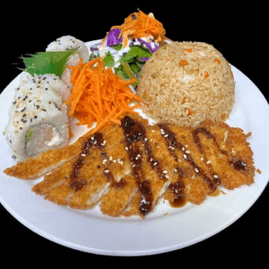 1/2 Rollo Cali + Ensalada + Yakimeshi + Bebida