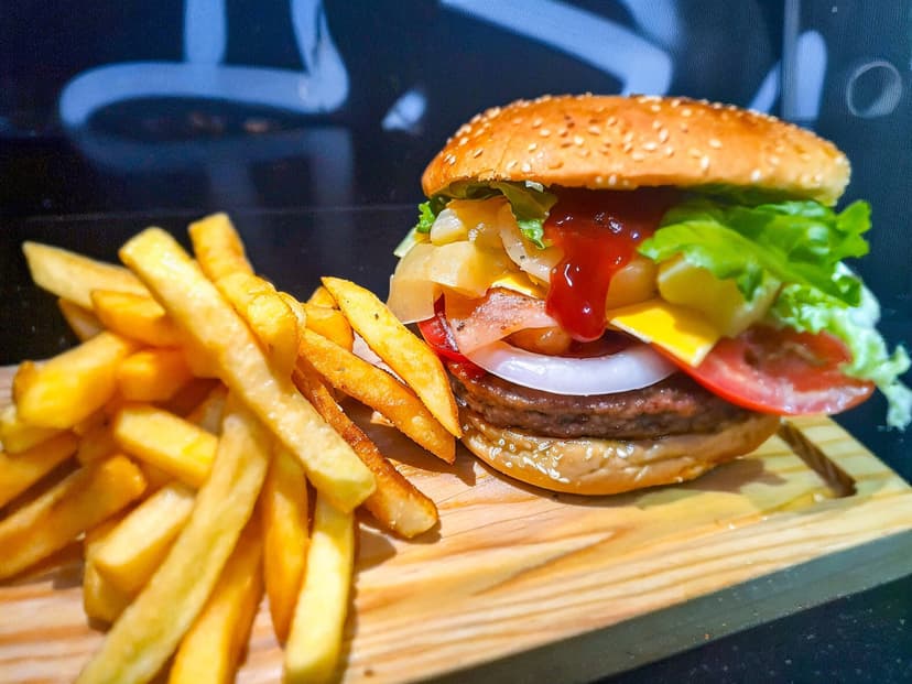 Hamburguesas al carbon Black & White