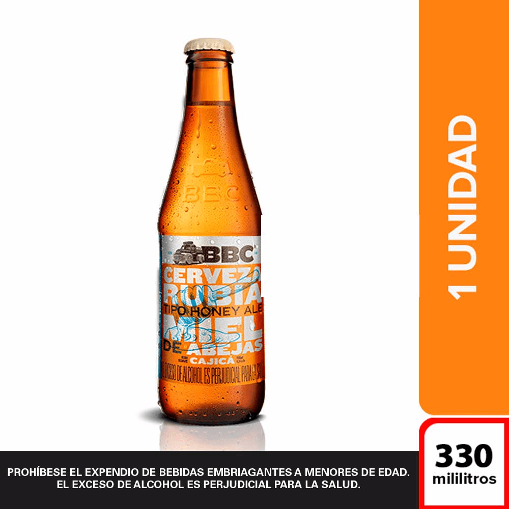 Cerveza BBC Cajica Honey Ale 330ml