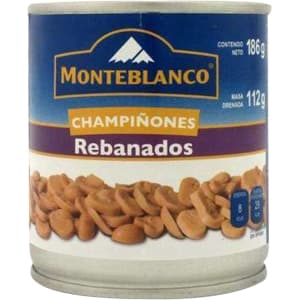 CHAMPIÑONES MONTEBLANCO REBANADOS 186 G