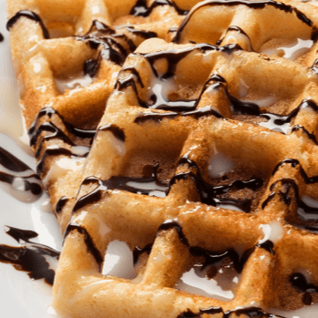 Waffle de Chocolate y Lechera