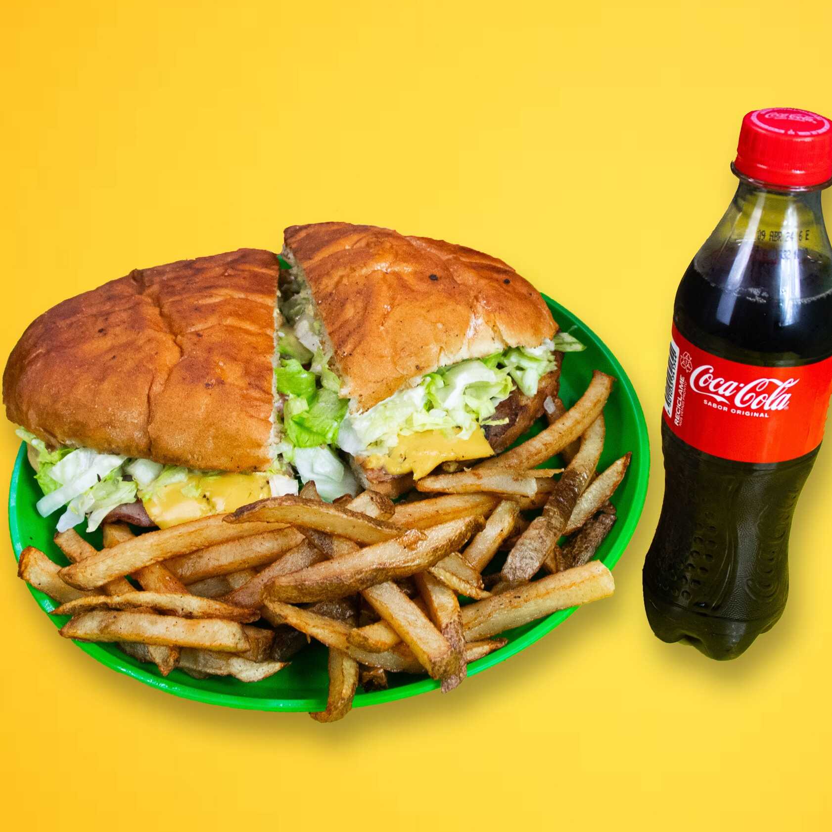 Combo Torta + Papas Fritas + Coca Cola