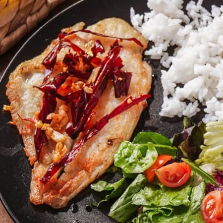 Filete de Pescado al Ajillo