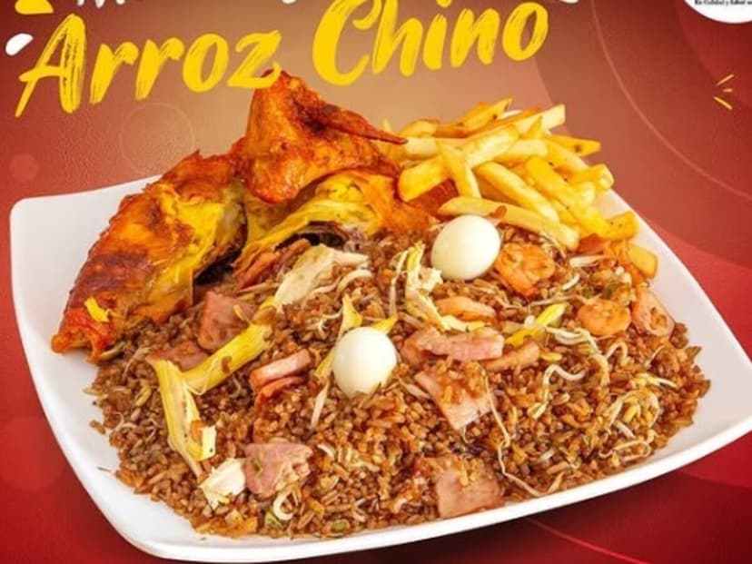Arroz chino surti aves