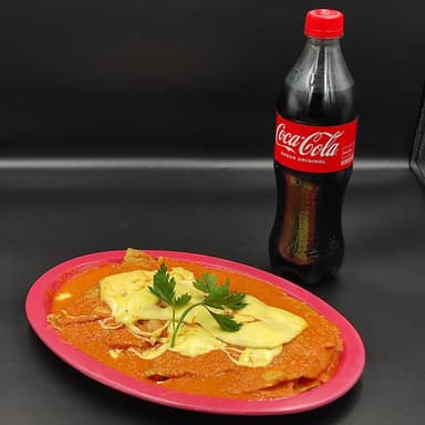 Enchiladas Suizas CON  PECHUGA DE POLLO