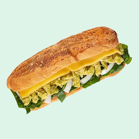 Bagutte pollo espinacas