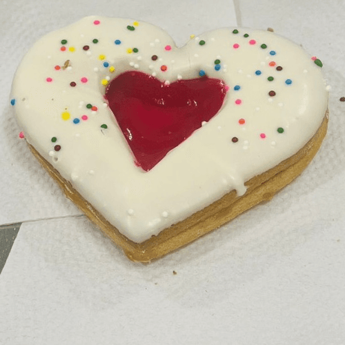 Galleta de Corazón Choco Blanco