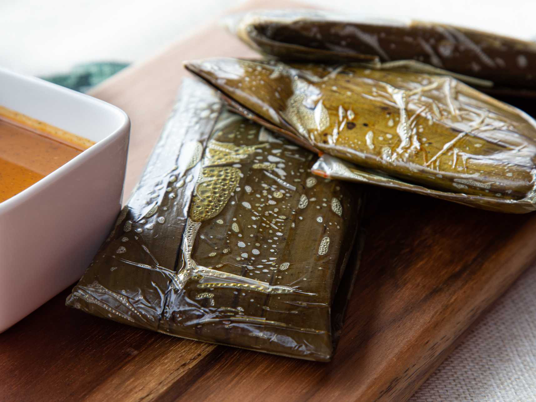 Tamal oaxaqueño Verde de pierna