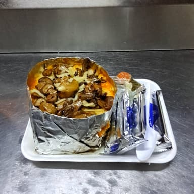 Papa Asada Champiñones