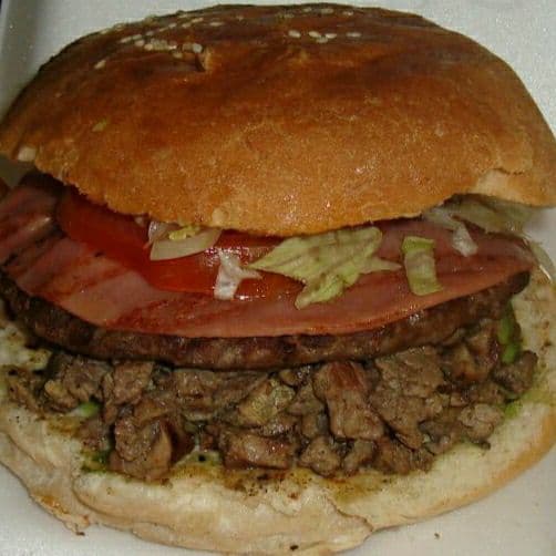 Hamburguesa carne asada