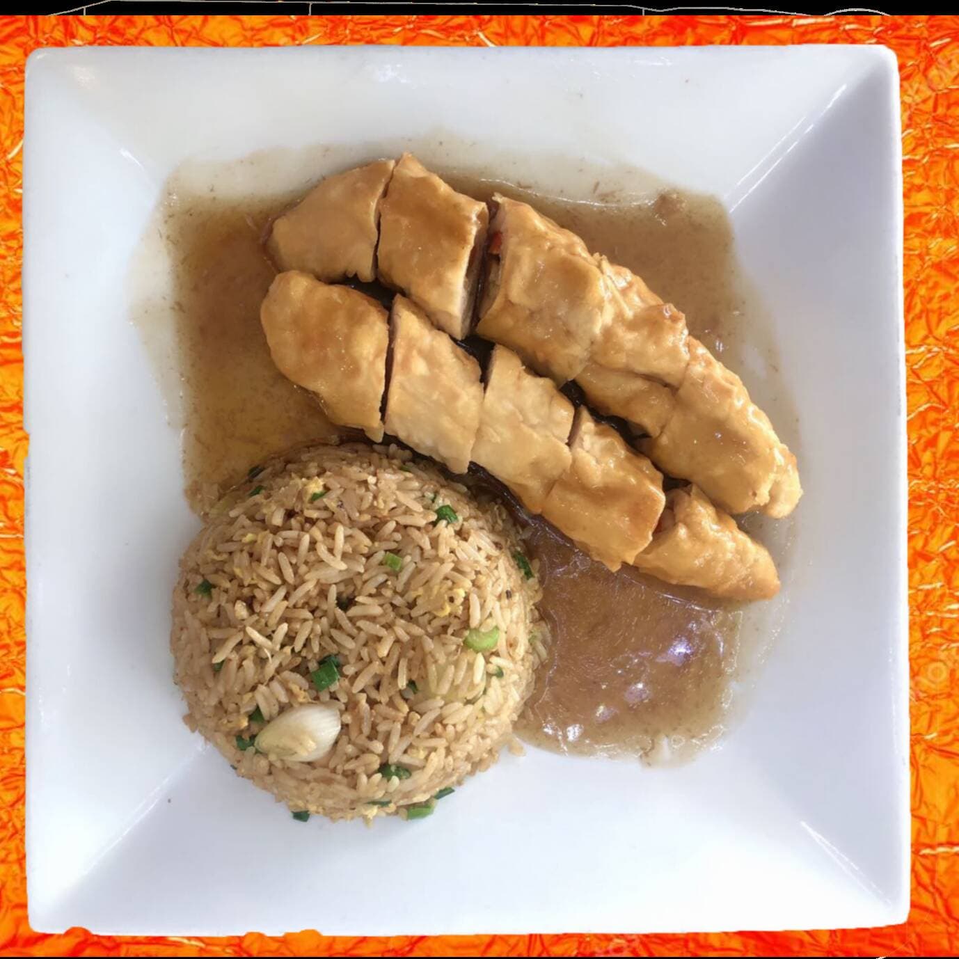 Pollo Enrollado más Chaufa